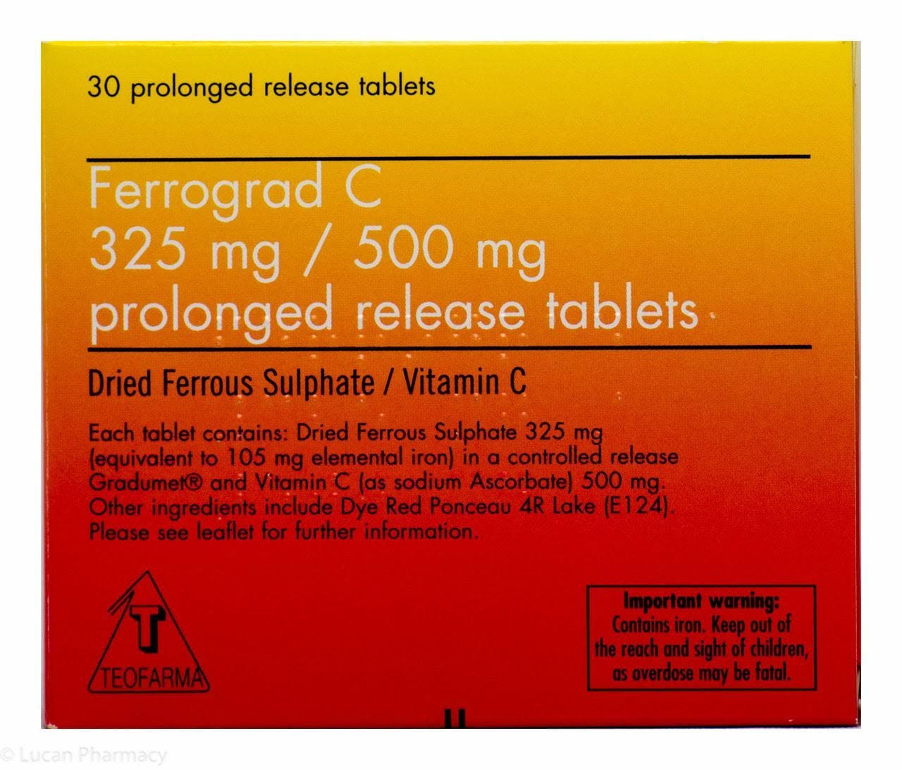 Ferrograd C Iron & Vitamin C Prolonged Release Tablets (30)