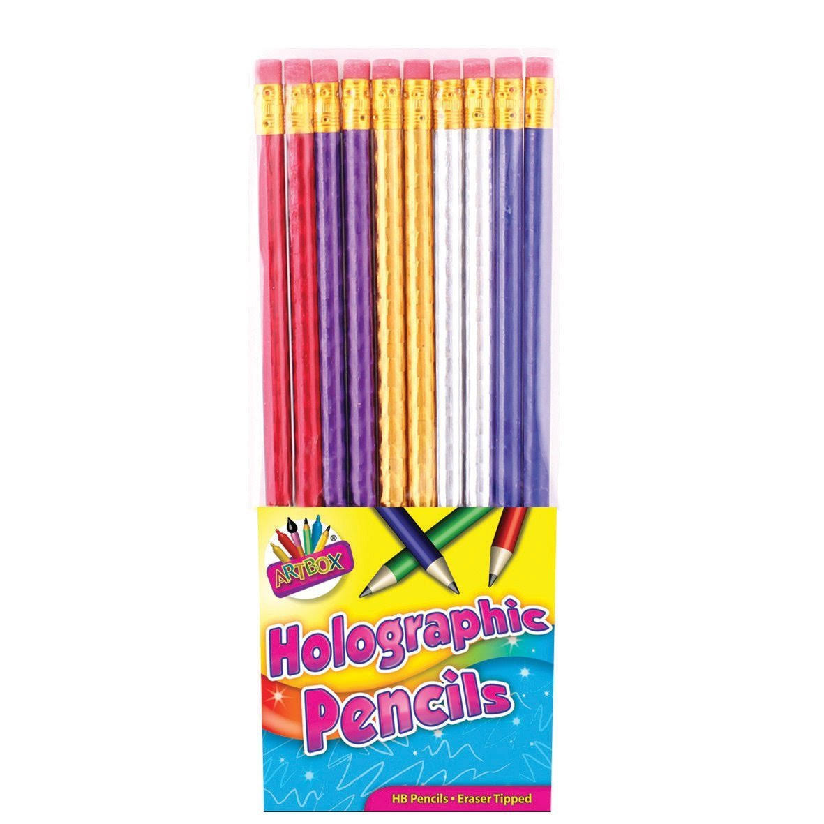 Artbox Holographic HB Pencil (Pack of 10)