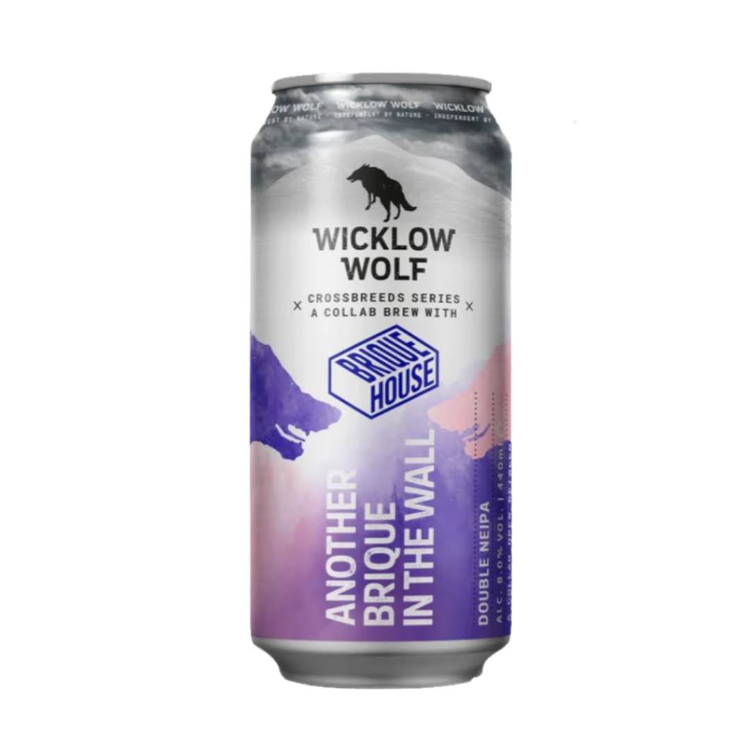 Wicklow Wolf Collab Brique House- Another Brique in the Wall Double NEIPA 8% ABV 440ml Can