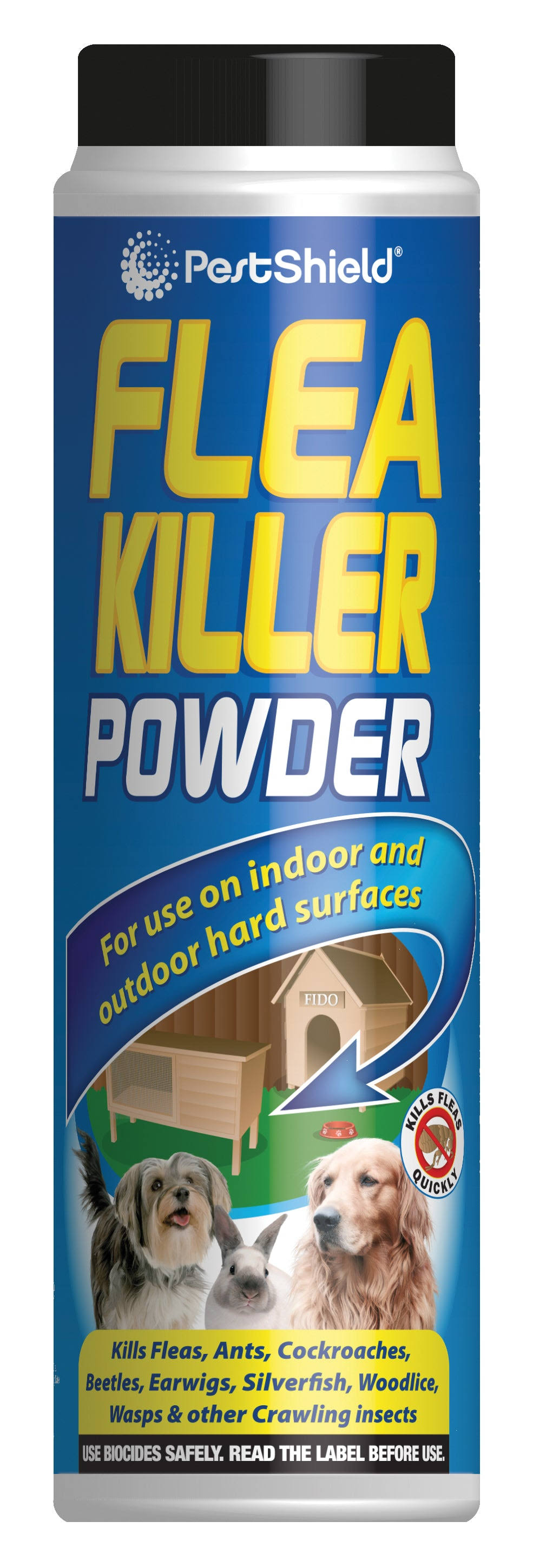 PestShield Flea Killer Powder Crawling Insect Killer Indoor & Outdoor 200g