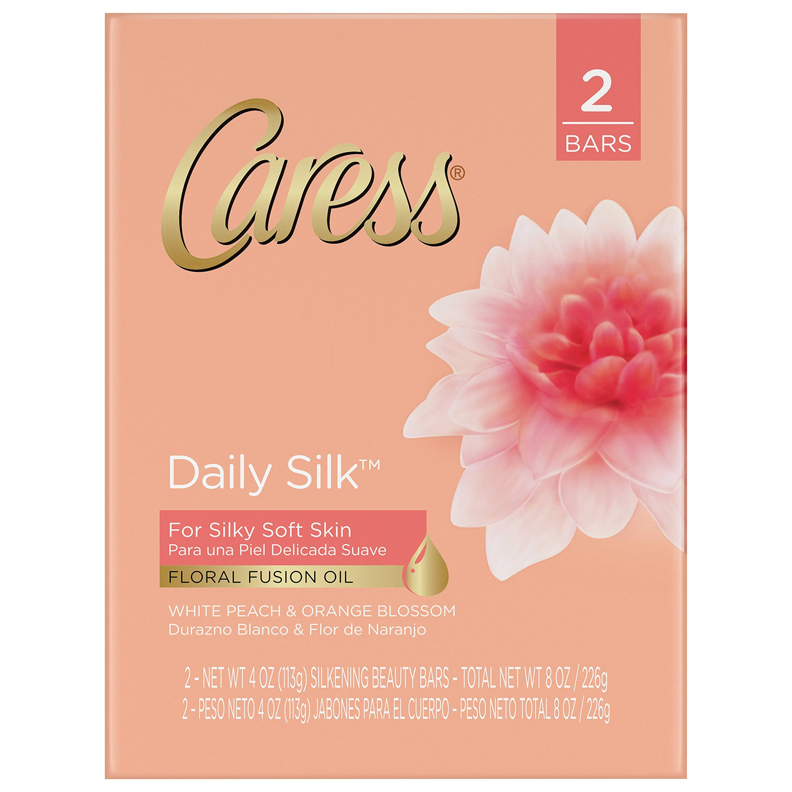 Caress Daily Silk Beauty Bar Soap - 4oz, 2ct
