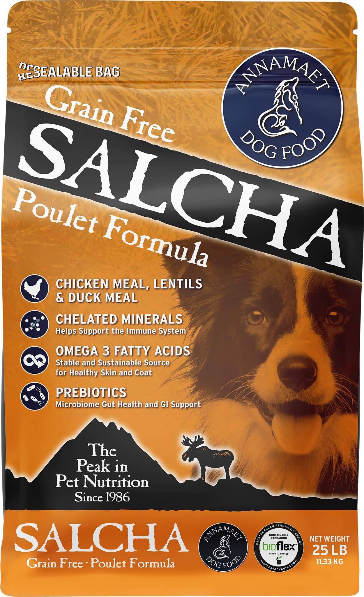 Annamaet Grain Free Salcha Poulet Formula Dry Dog Food 25 lb.