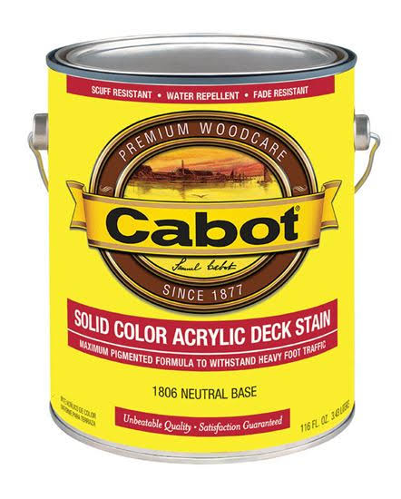 Cabot Solid Color Decking Stain - 1 gal