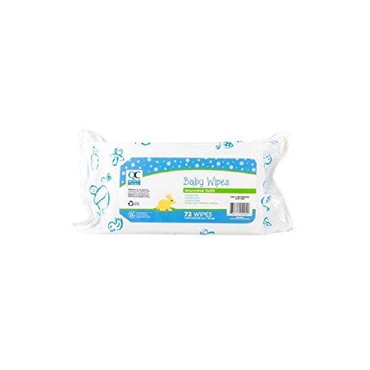 Quality Choice Refills Unscented Baby Wipes - 72ct