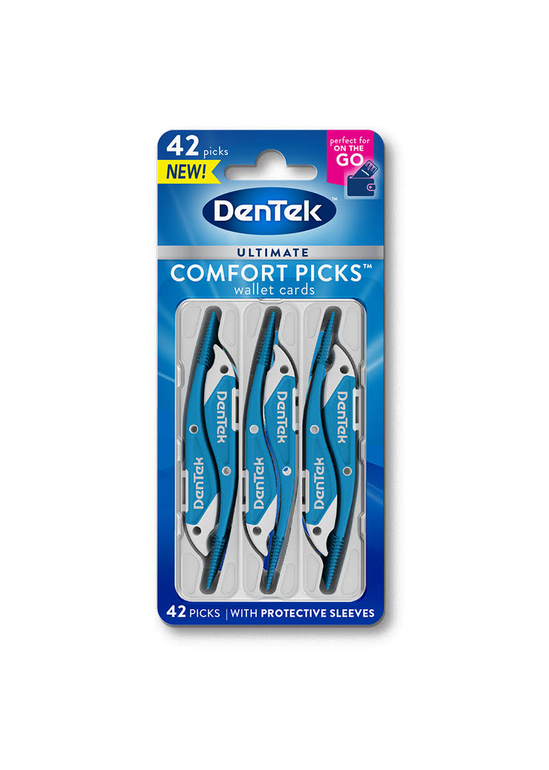 DenTek On-The-Go Ultimate Comfort Picks, Dual Action Interdental Clean