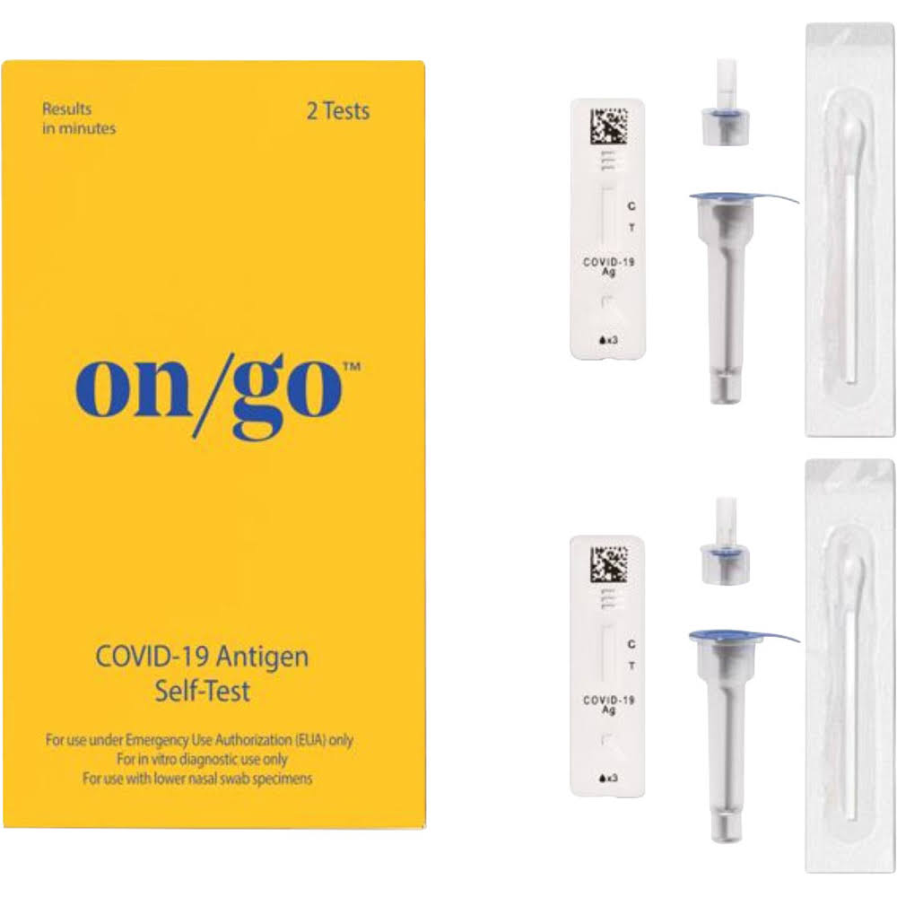 On/Go At-Home Covid-19 Rapid Antigen Self-Test - 2 ct
