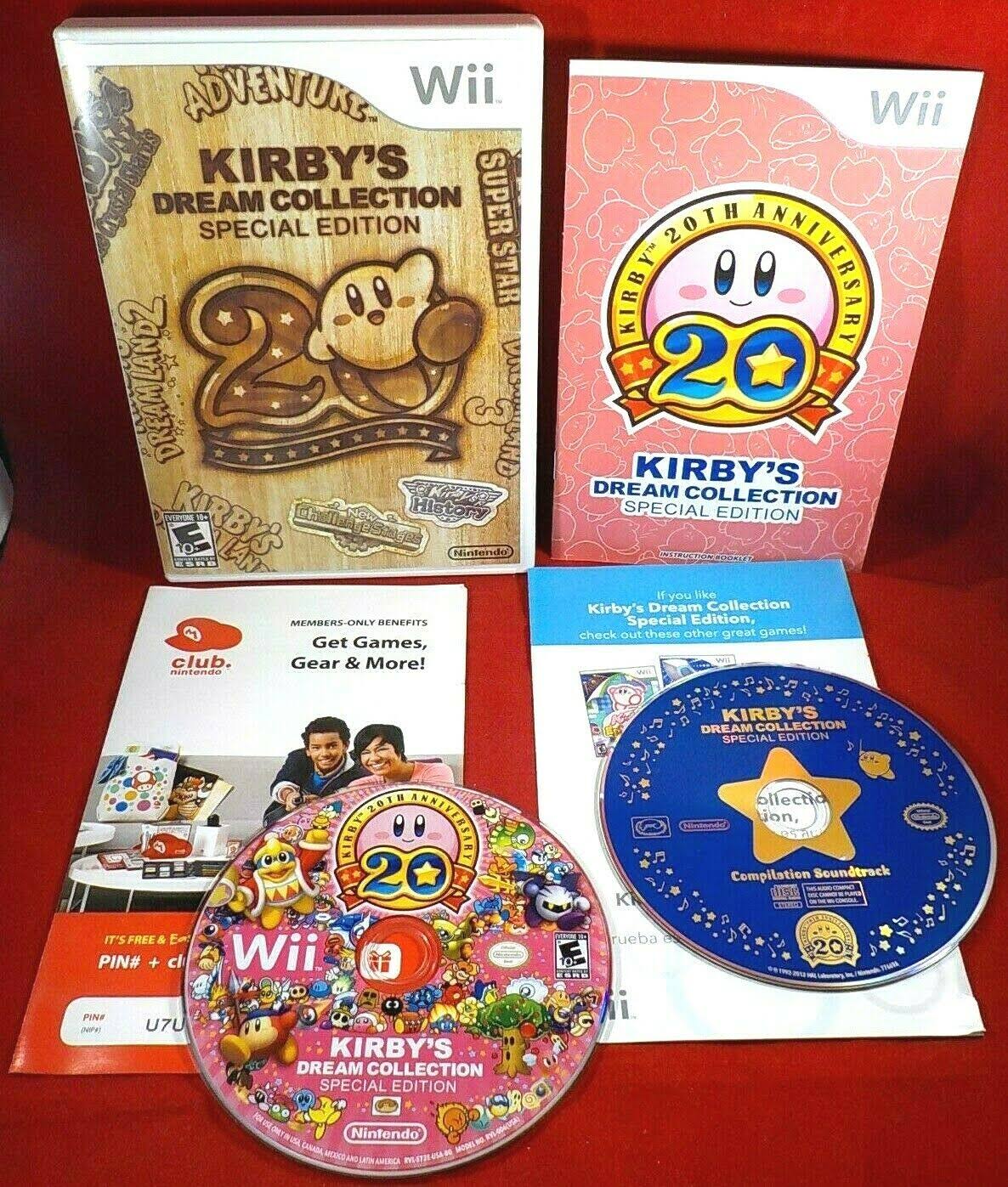 Kirby's Dream Collection Special Edition NTSC USA Very Good Discs Nintendo Wii