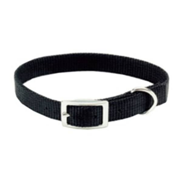Coastal Pet Nylon Dog Collar - Black, 3/4" x 18"