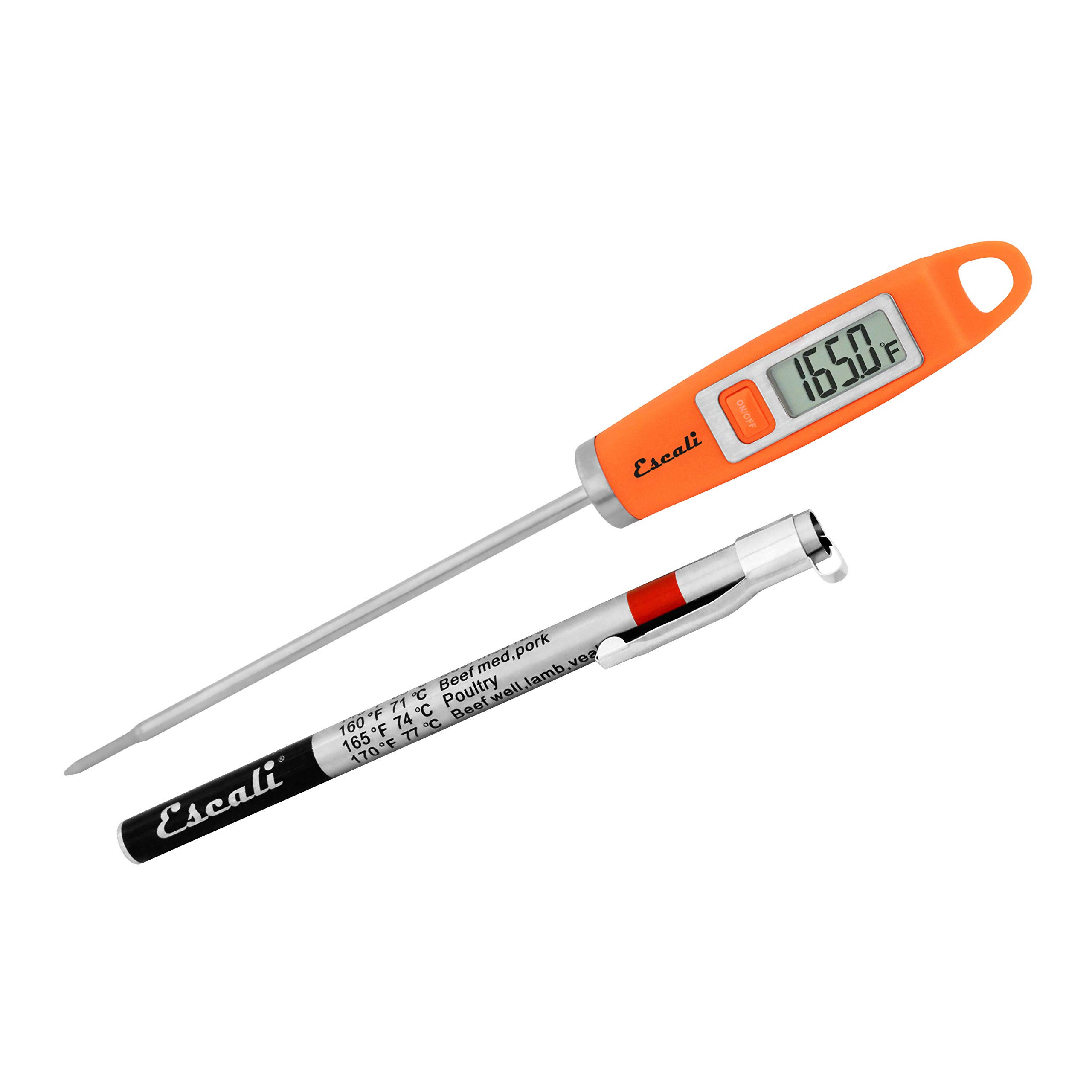 Escali Gourmet Digital Listed Thermometer - Orange