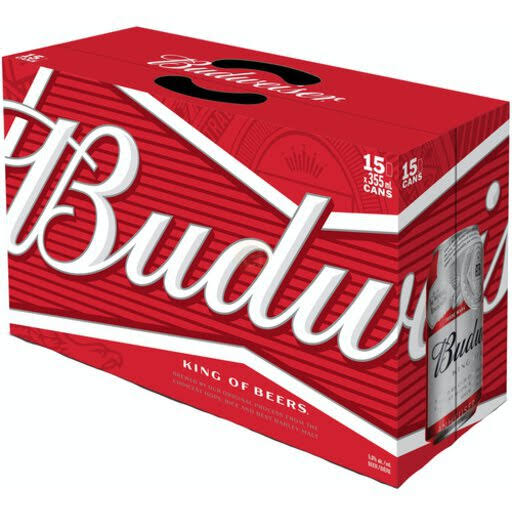 Budweiser Beer - 12oz, 15 Pack