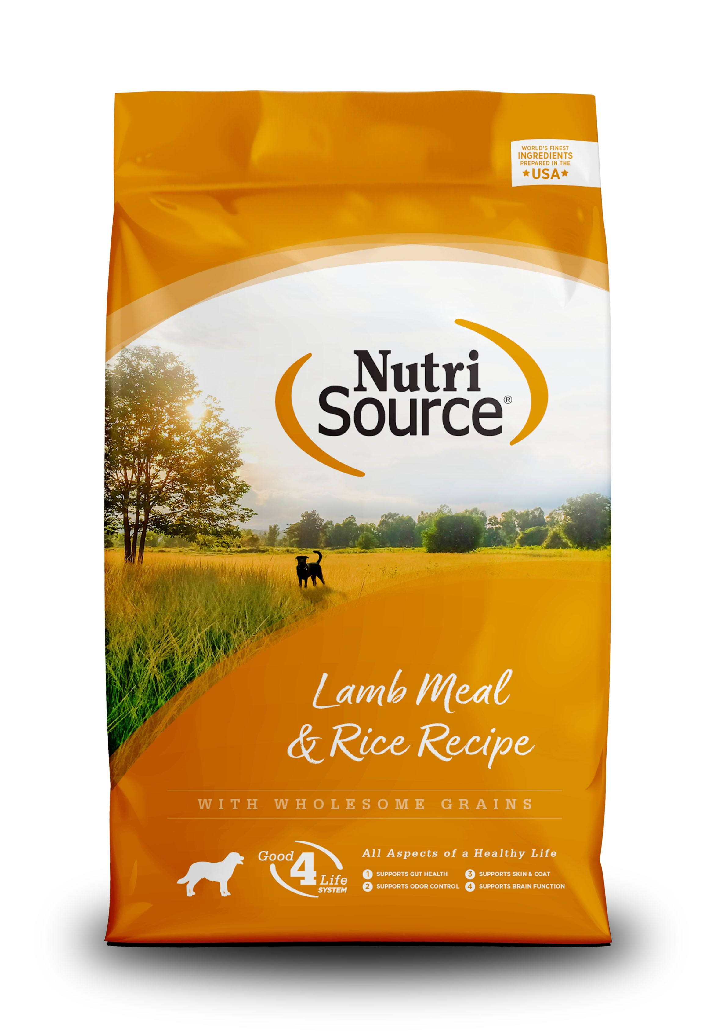 NutriSource Lamb Meal & Rice Formula Dog Food 15 lbs