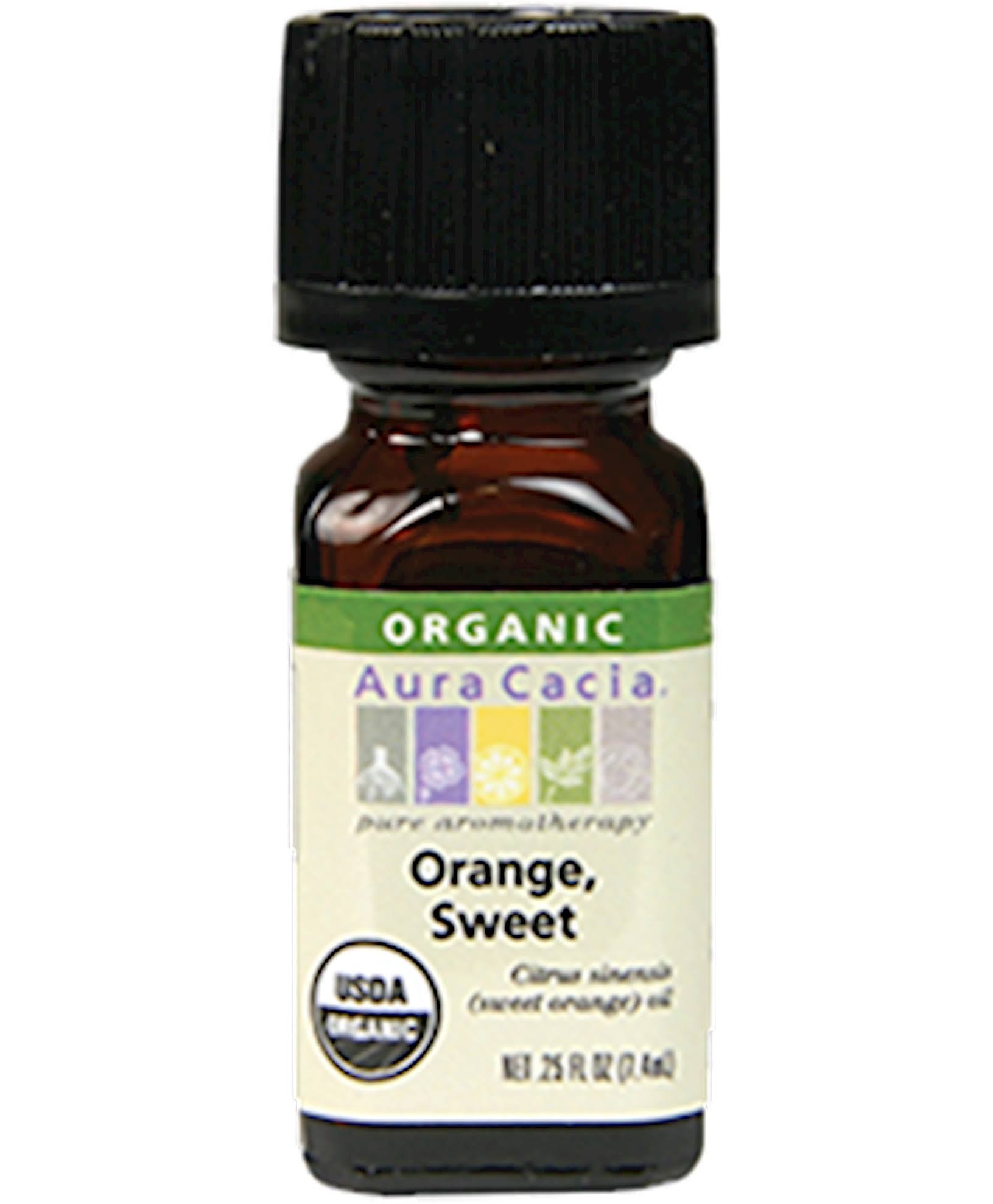 Aura Cacia Organic Essential Oil - Orange Sweet, 0.25oz