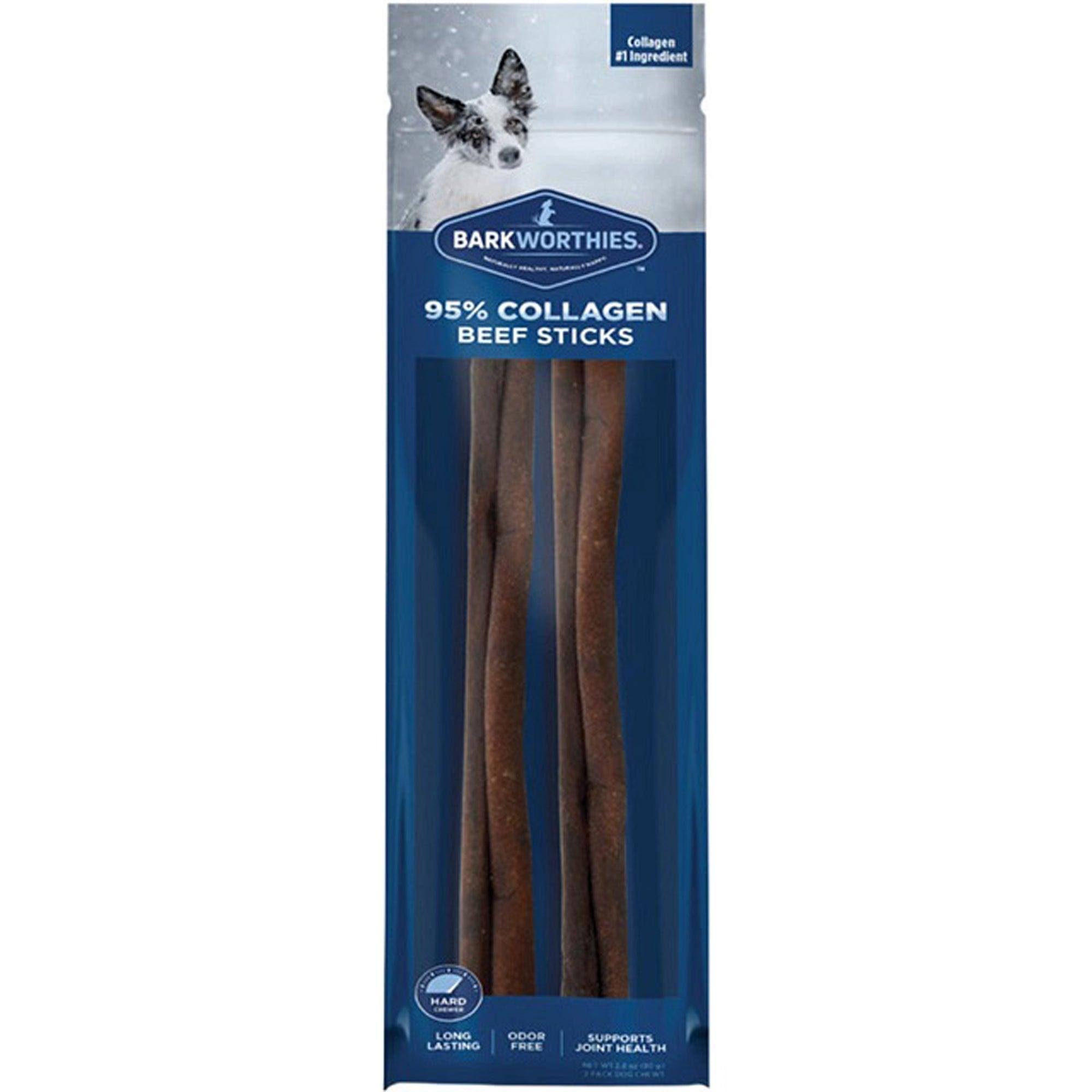 Barkworthies 12" Collagen Beef Stick 2 Pack
