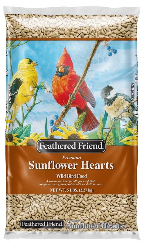 Feathered Friend Sunflower Hearts Wild Bird Food - 5 lb