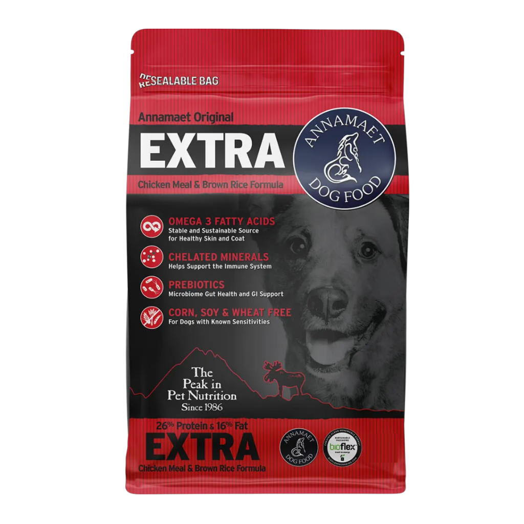 Annamaet 26% Extra Dry Dog Food - 25 lb BAG.