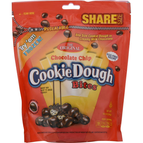 Cookie Dough Bites Candy, Chocolate Chips, Share Size - 10.5 oz