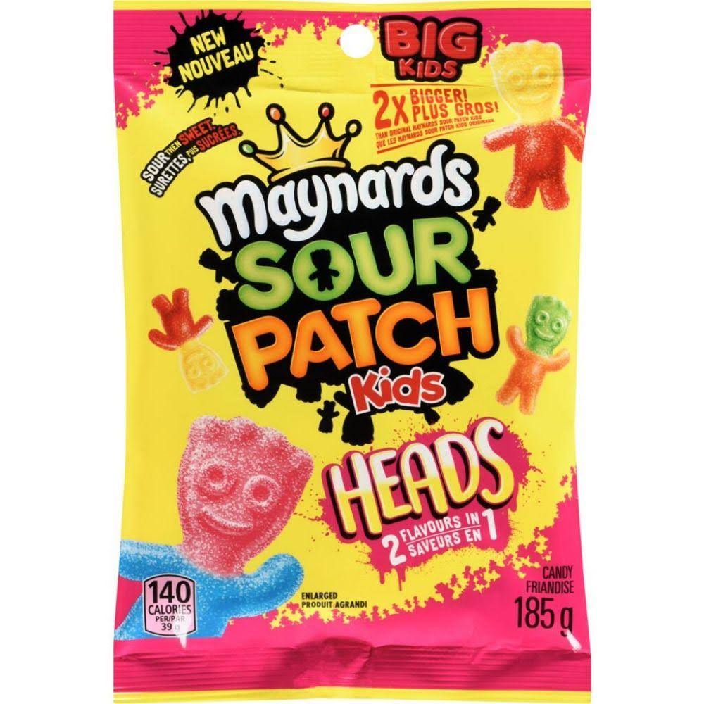 Sour Patch Kids Heads 2 Flavors in 1 Soft & Chewy Candy - 5.0 oz