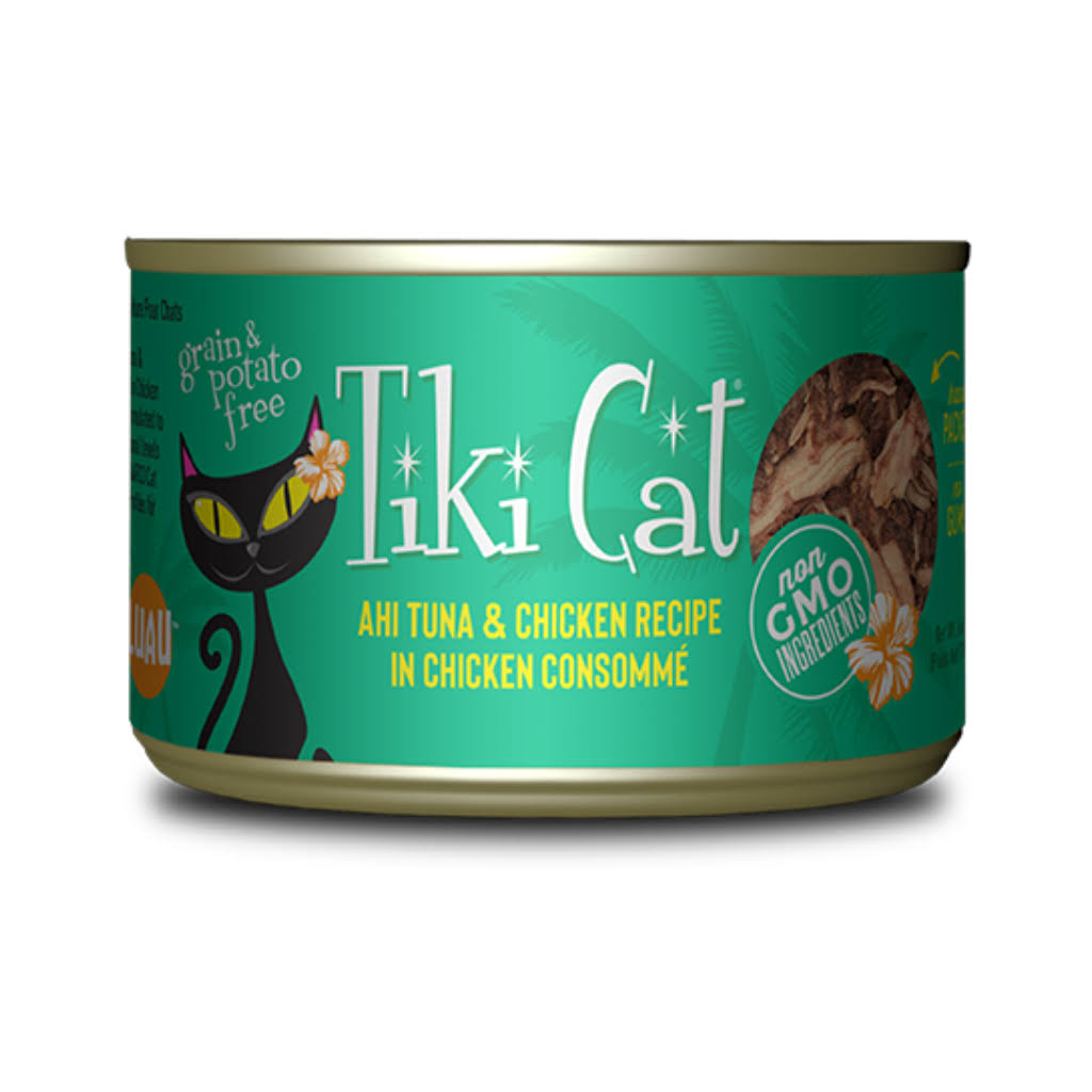 Tiki Cat Hookena Luau Ahi Tuna & Chicken Cat Food | 6 oz