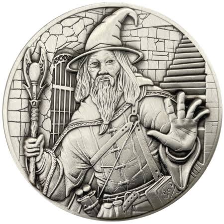 Goliath Coins Wizard - Large Display Coin with Stand