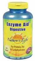 Nature's Life Enzyme Aid Digestive Food Supplement - 250 Tablets