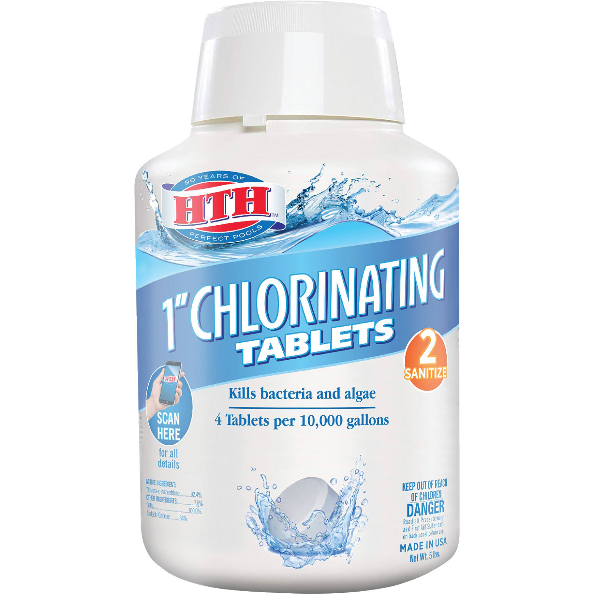 Hth 1" Chlorinating Tablets - 5 lb