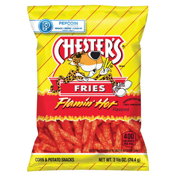 Chesters Fries, Flamin' Hot Flavored - 2.63 oz