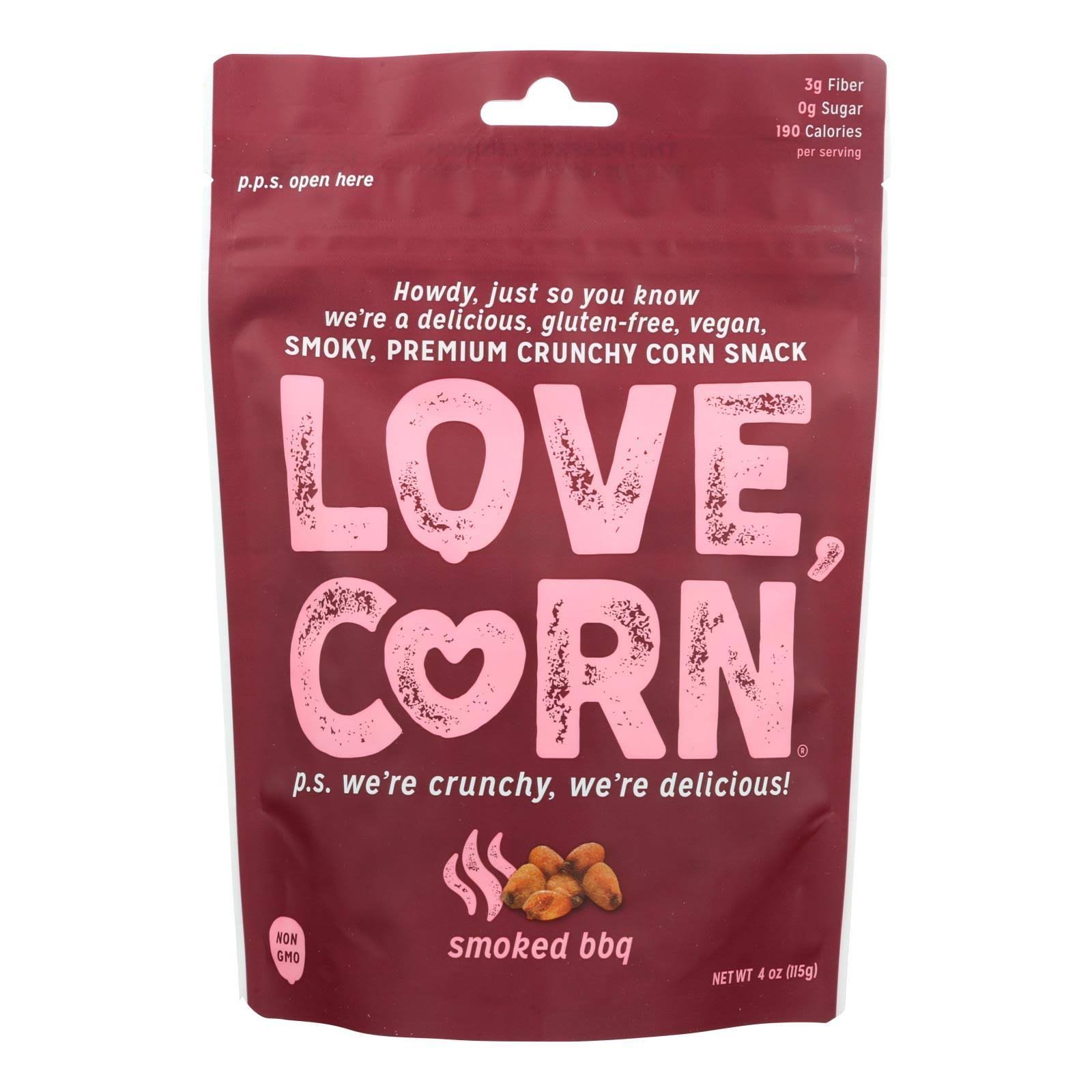 Love Corn Snack - Smoked Bbq, 4oz