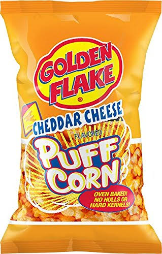 Golden Flake Puff Corn - Cheddar Cheese, 7oz