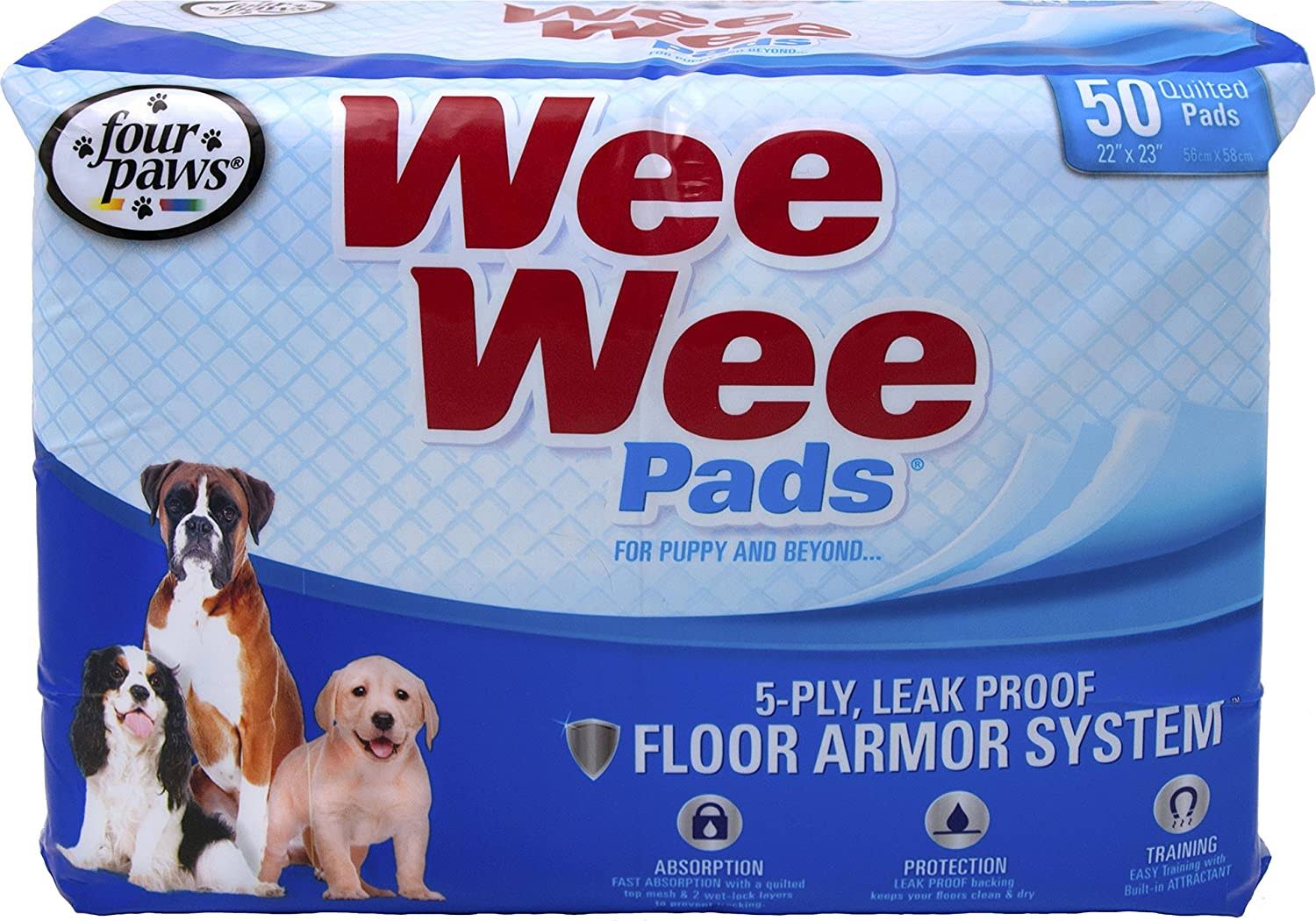 Four Paws Wee Wee Pads - 50 Pack