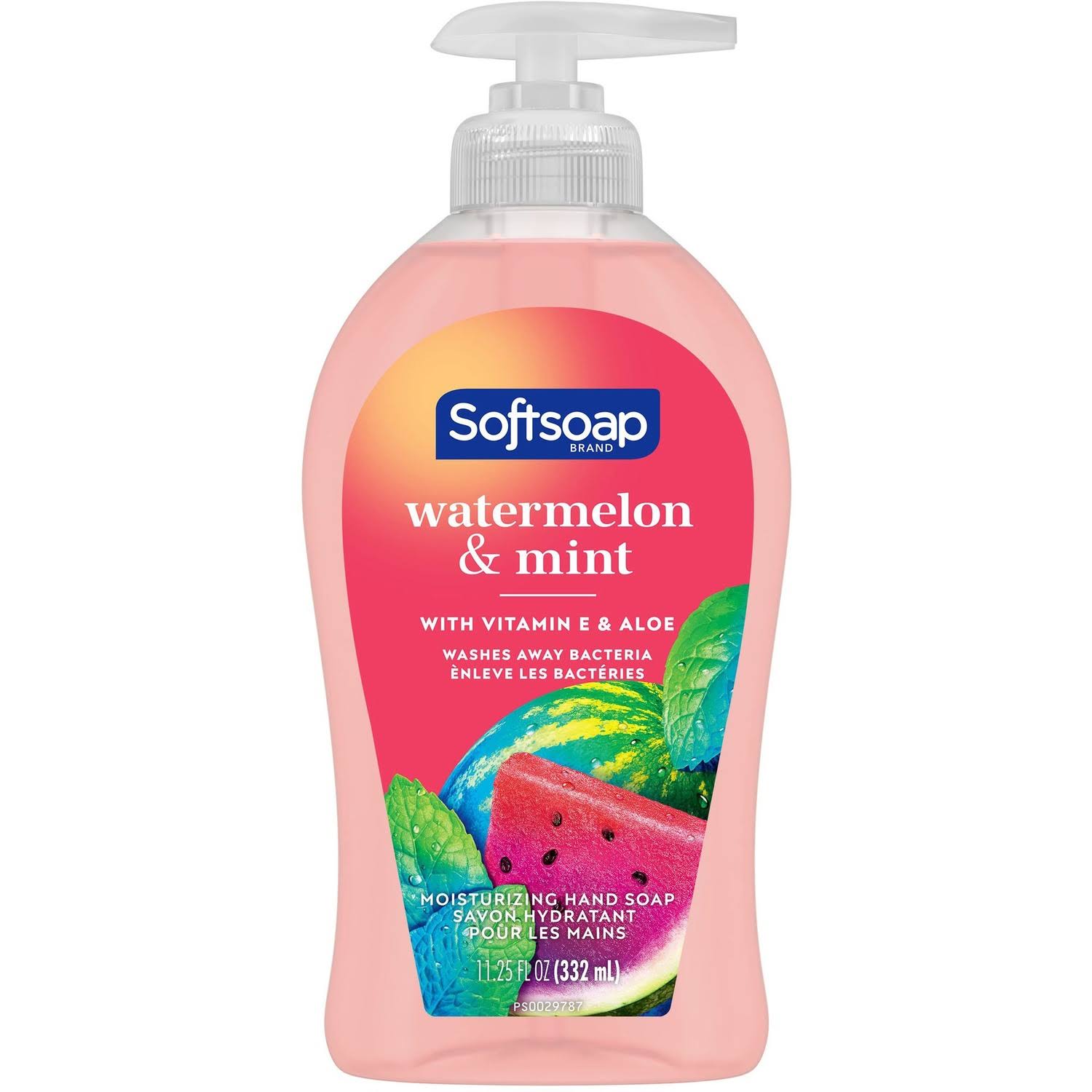 Softsoap Moisturizing Liquid Hand Soap Pump Watermelon Mint , Aloe Ver