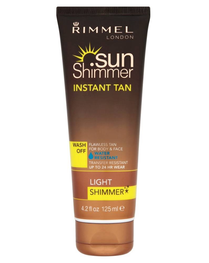 Rimmel Sunshimmer Water Resistant Instant Tan - Light Shimmer, 125ml