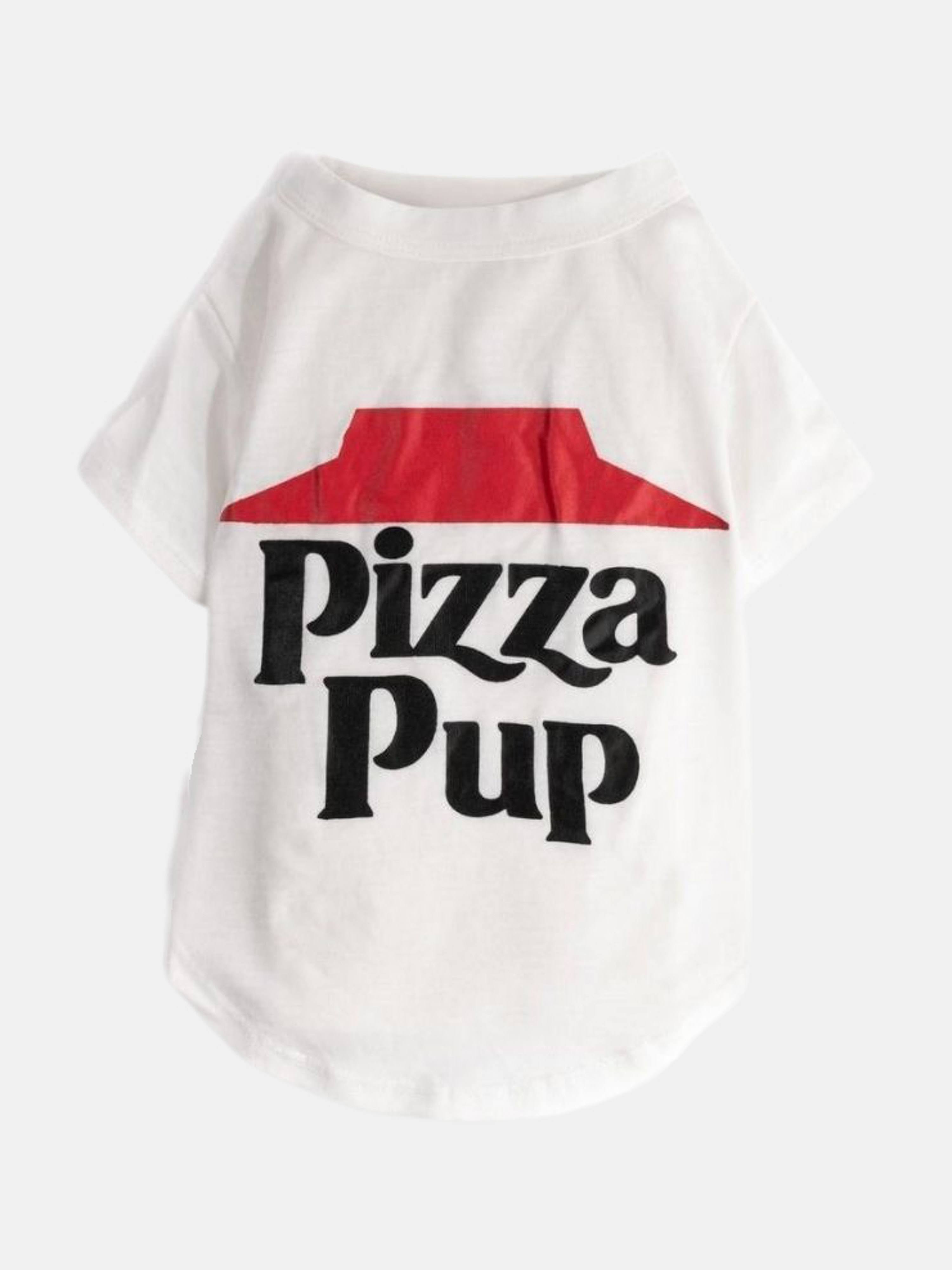 fabdog Pizza Pup T-Shirt - White - 12 APP2922