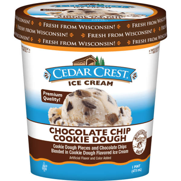 Cedar Crest Chocolate Chip Cookie Dough Ice Cream
