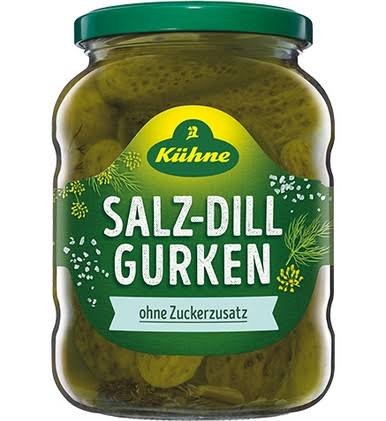 Kühne Kuhne Salt Dill Pickles 650g