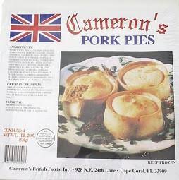Cameron's Pork Pies 4pk by British Food Supplies