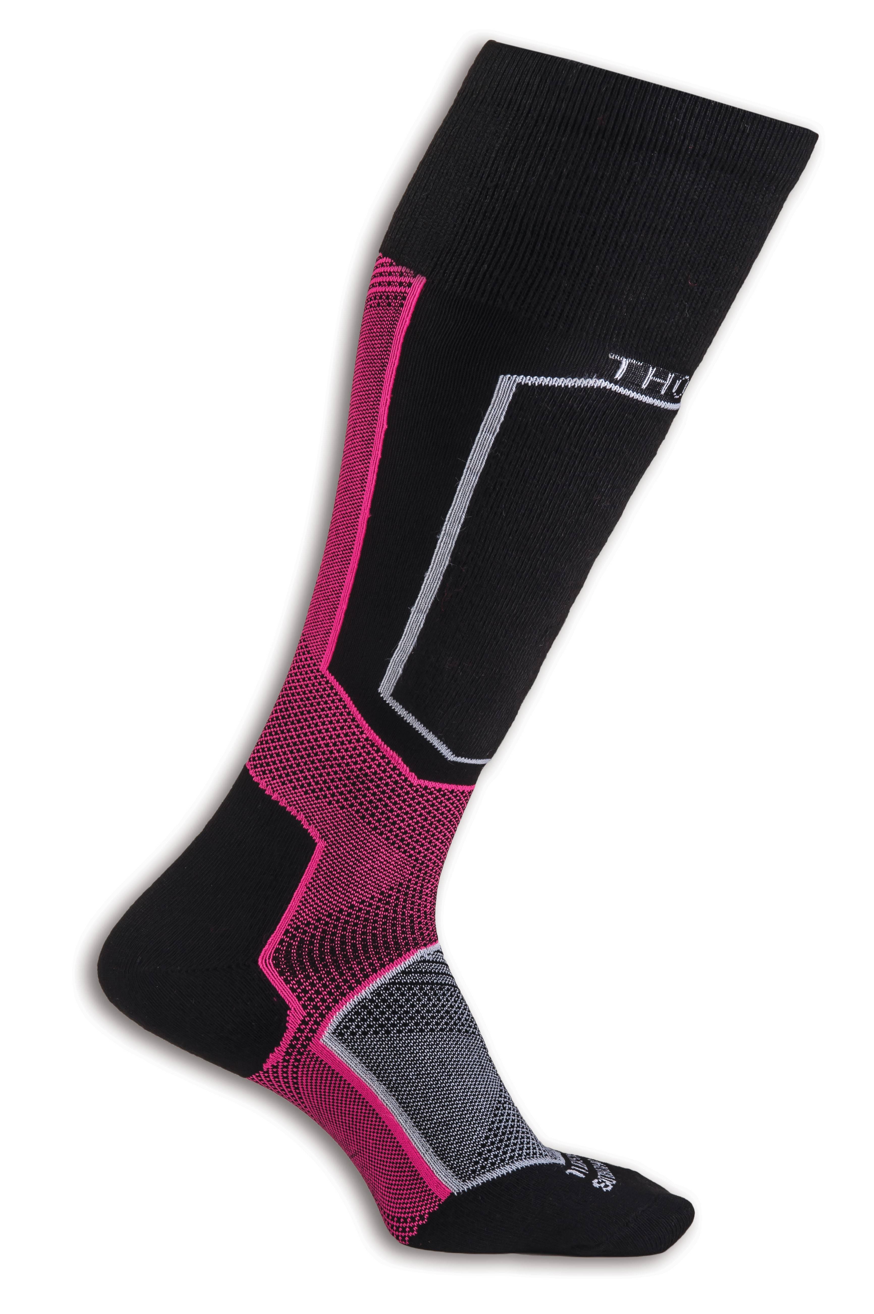 Thorlo Extreme Custom Ski - Pink/Black, Medium
