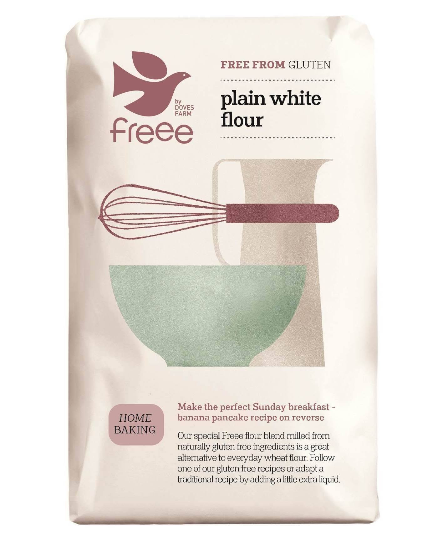 Doves Farm Free From Gluten Plain White Flour - 1kg