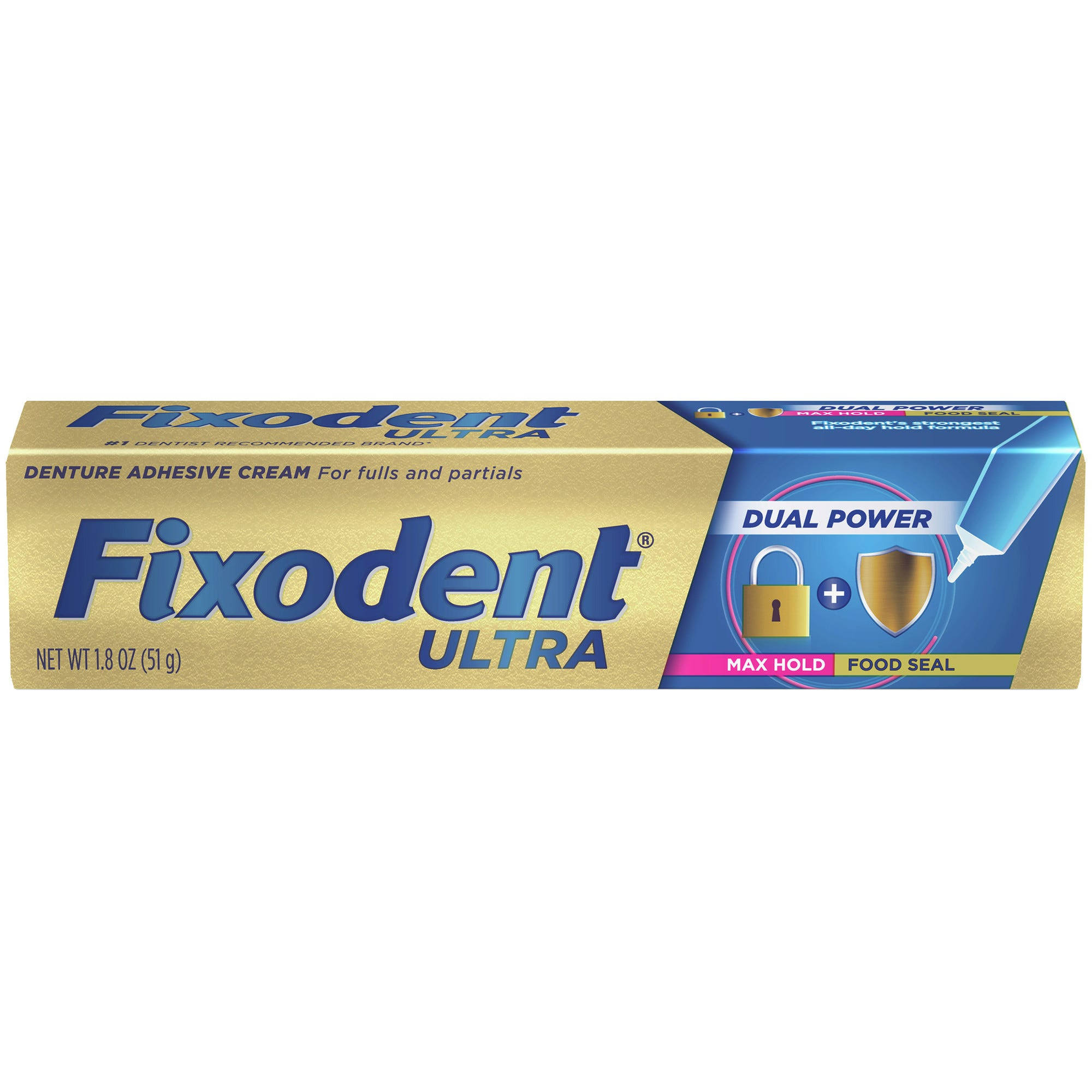 Fixodent Ultra Max Hold Comfort Fit Secure Denture Adhesive 18oz - Packaging May Vary