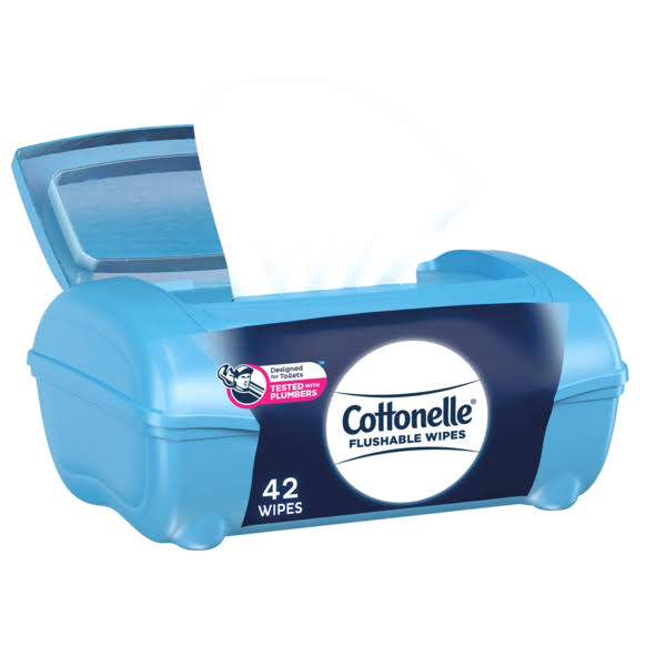Cottonelle Freshcare Flushable Wet Wipes in Refillable Tub