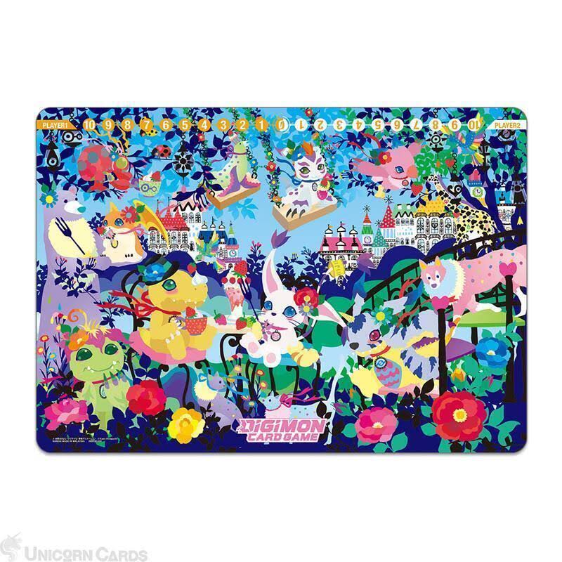 Digimon Card Game: Playmat and Card Set 2 - Floral Fun (PB-09)