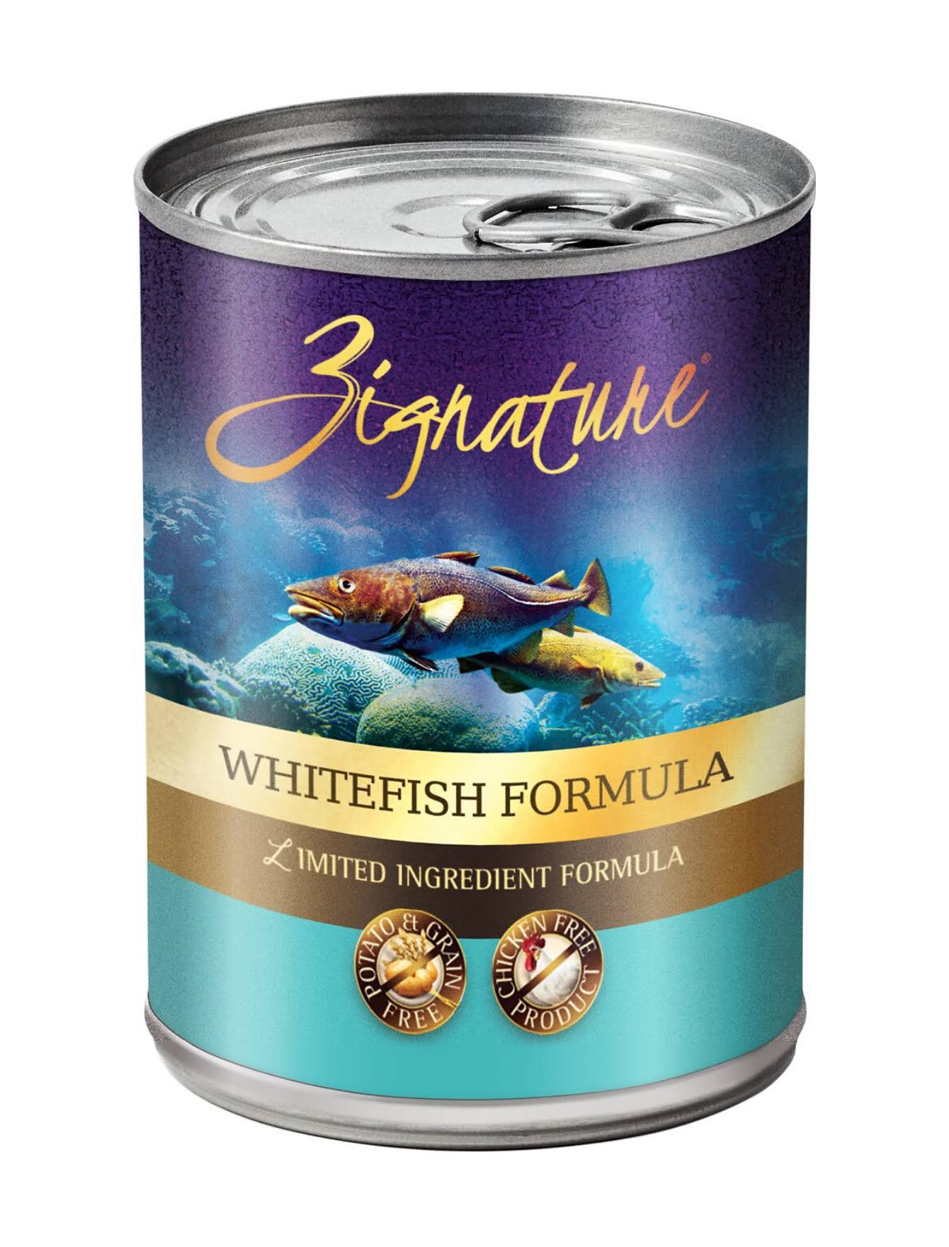 Zignature Whitefish Formula Canned Dog Food - 13 oz
