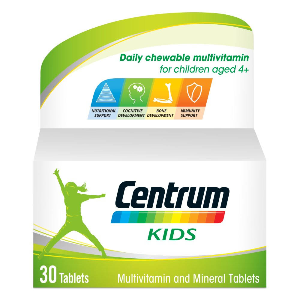 Centrum Kids Multivitamin - 30 Chewable Tablets