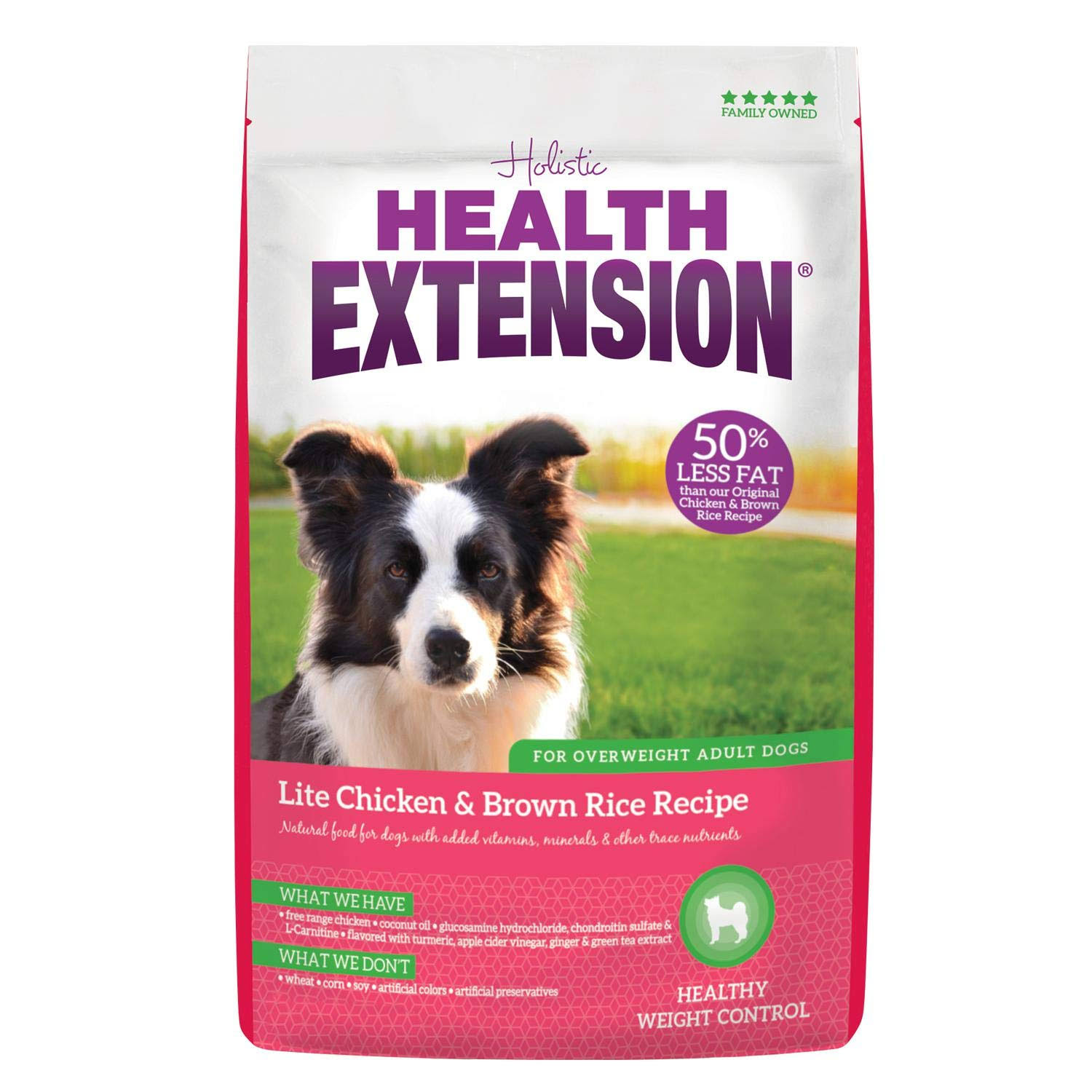 Health Extension Lite Chicken & Brown Rice Recipe Dry Dog Food 30 lb