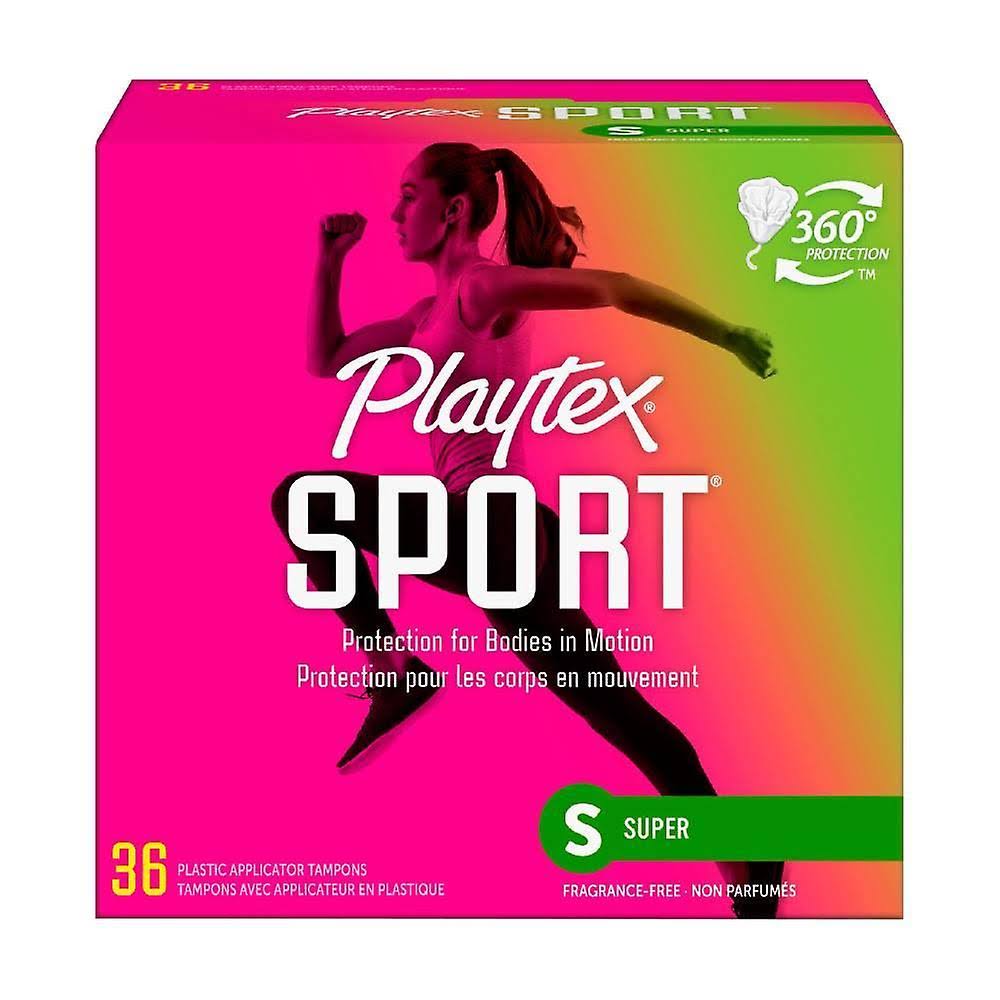 Playtex Sports Tampons - Super Absorbency, 36ct, Unscented