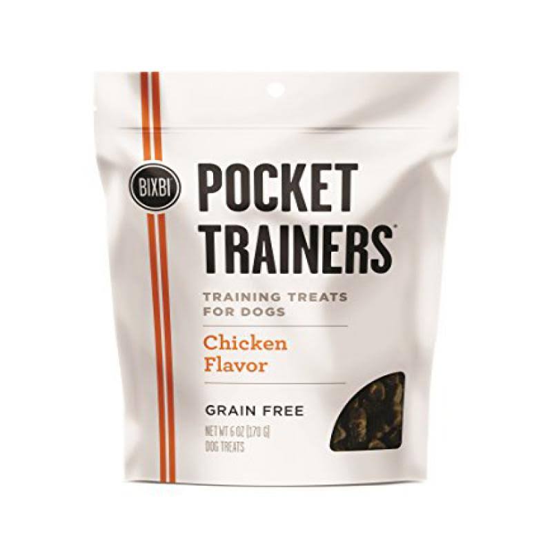 BIXBI Pocket Trainers Chicken Flavor Dog Treats - 6 oz. Bag