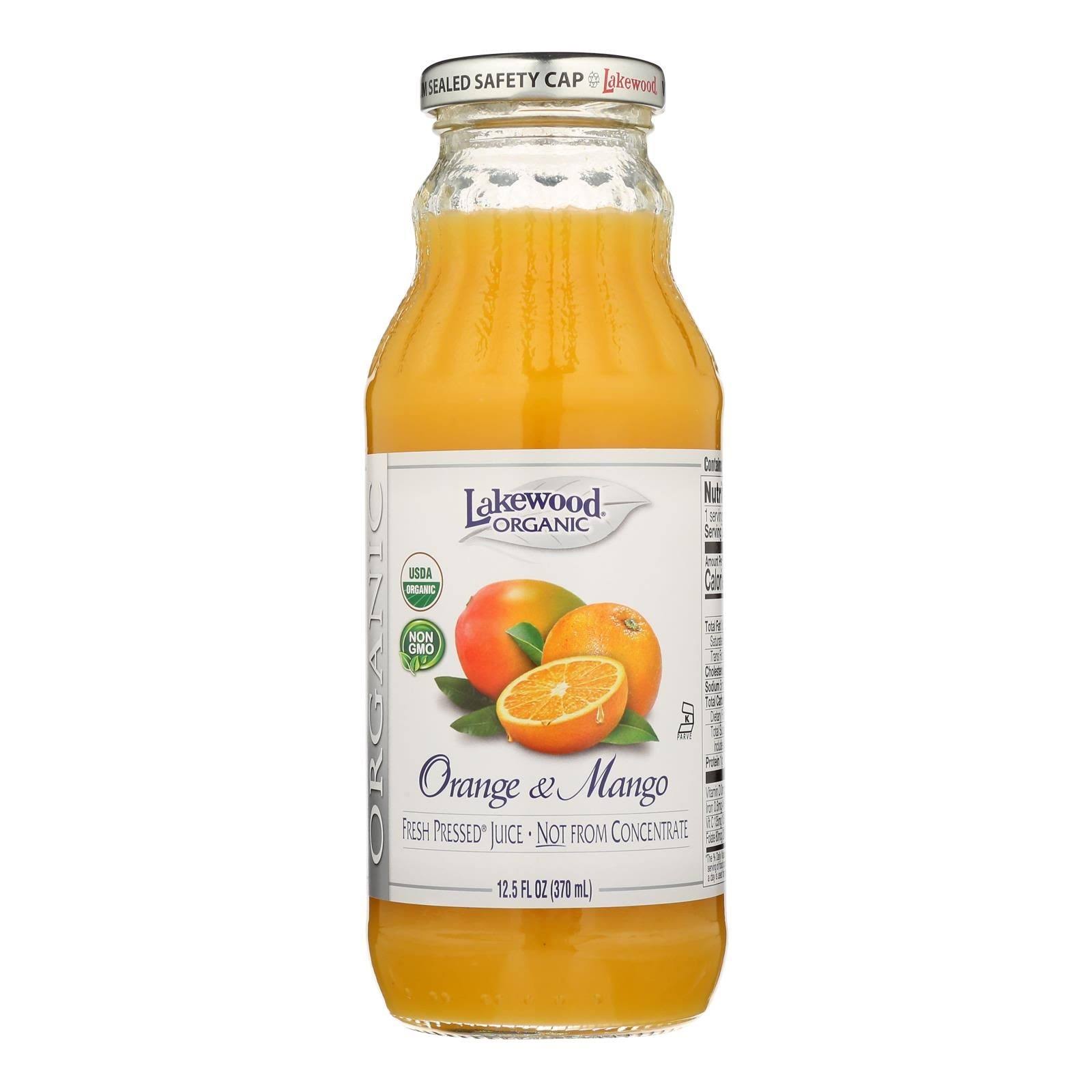 Lakewood Organic Juice - Orange and Mango, 12.5oz