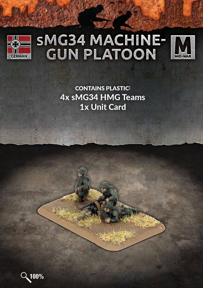 Flames of War: Mid War: sMG34 Machine-Gun Platoon (GE759)