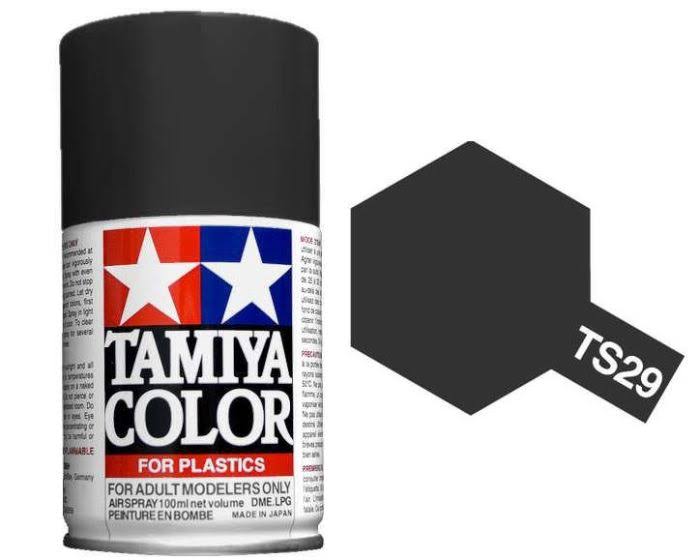 Tamiya TS-29 Semi-Gloss Black Lacquer Spray Paint 100ml