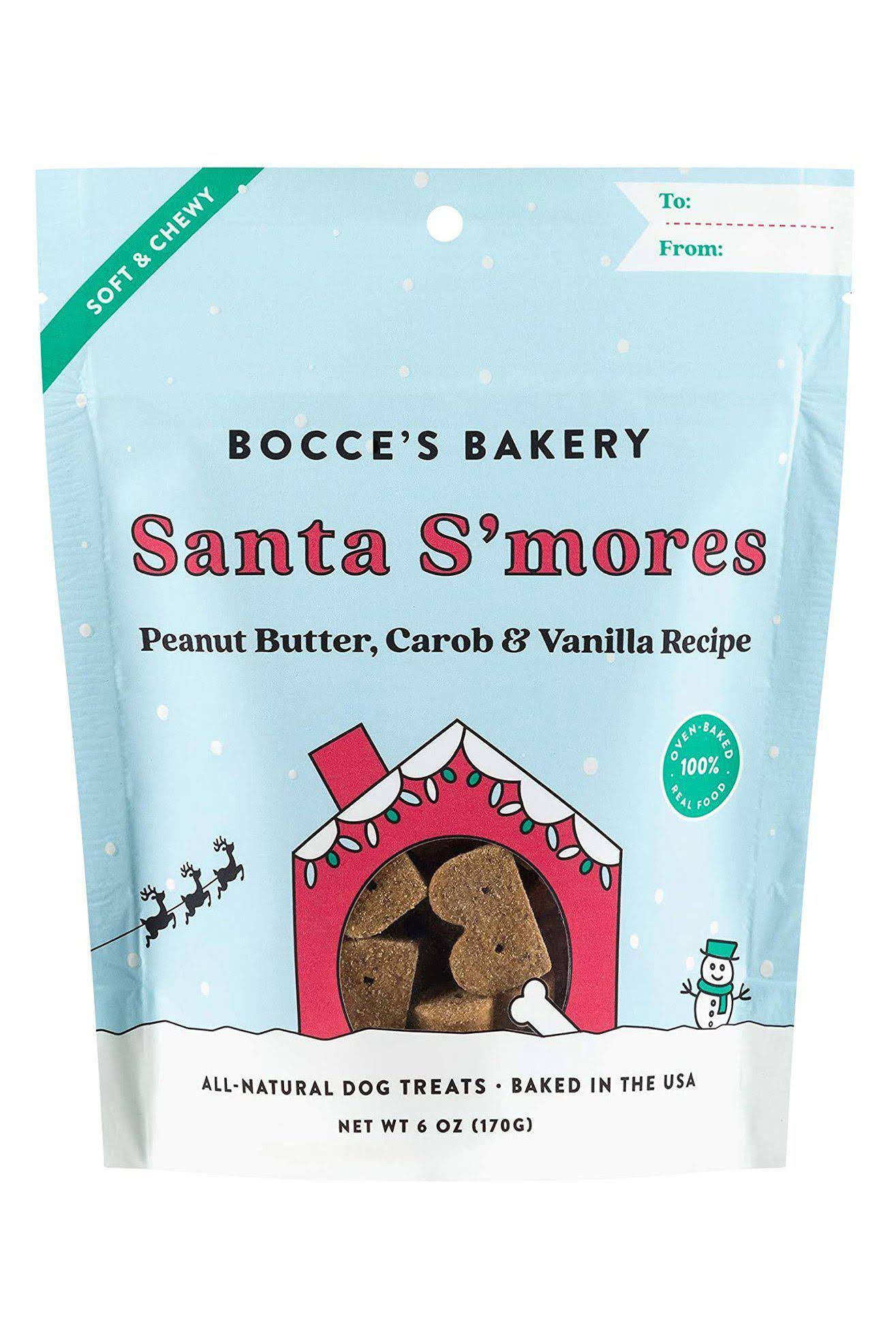 Bocce's Bakery Santa S'mores Dog Treats, 6 oz.