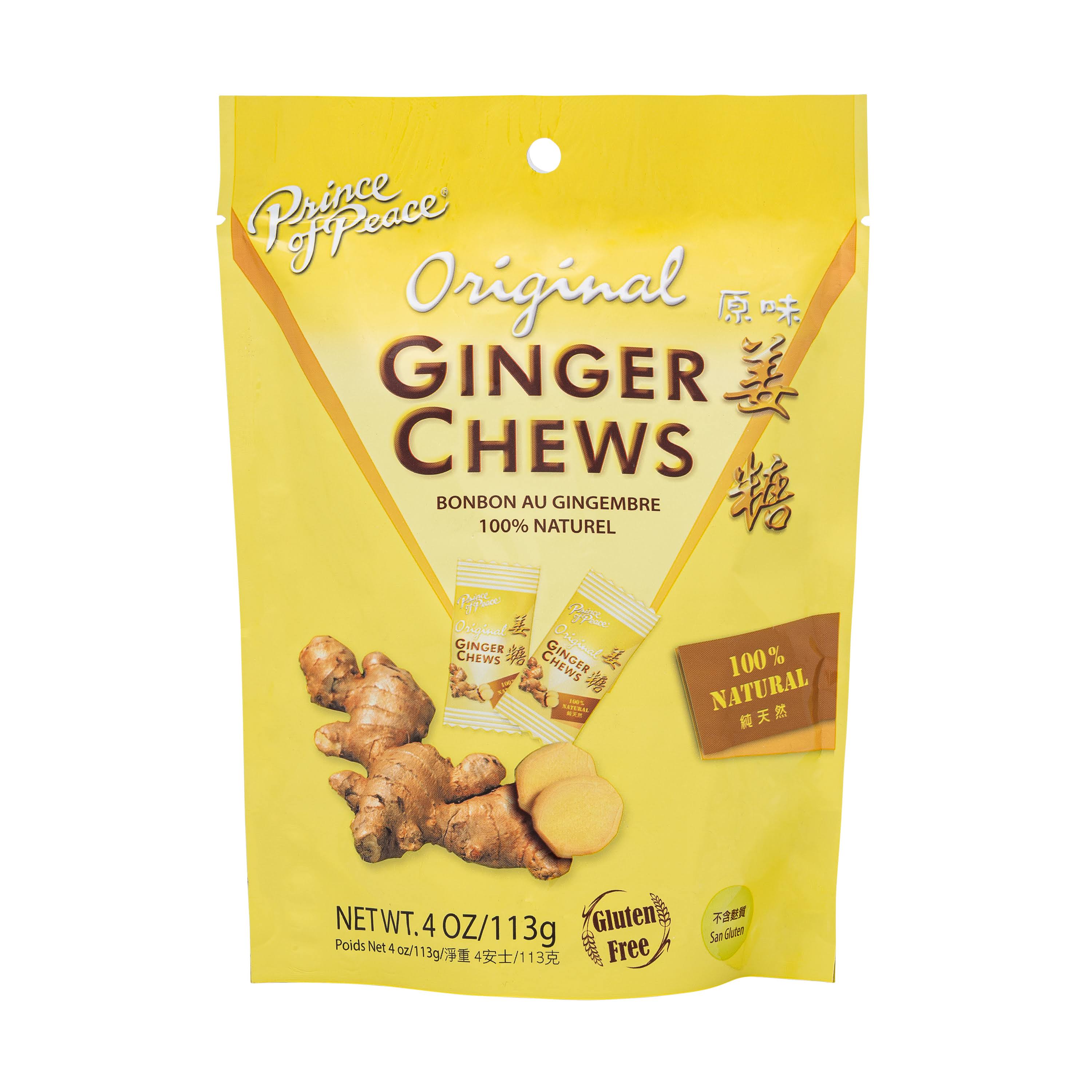 Prince Of Peace Ginger Chews, Original 4 Oz